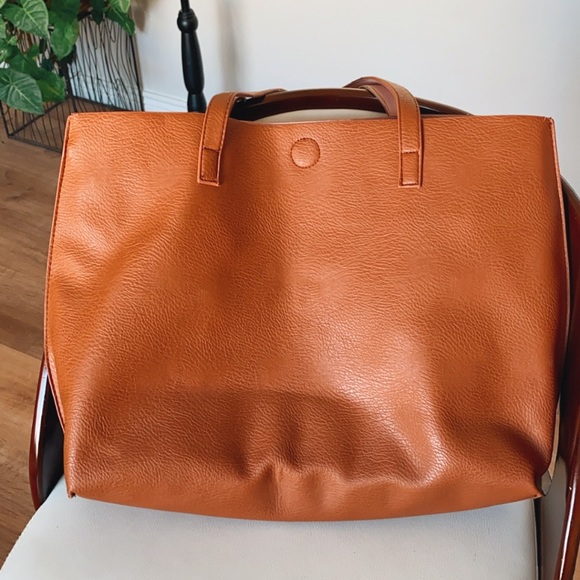 G.H. Bass & co Tan and pink interior Tote Purse - Picture 5 of 9